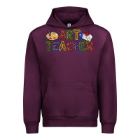 Mauve Wine art teacher Urban Hoodie - Zillion Design Studio