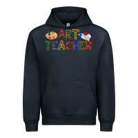 Navy art teacher Urban Hoodie - Zillion Design Studio
