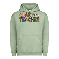 Pigment Oil Green art teacher Urban Hoodie - Zillion Design Studio