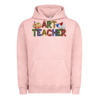 Pigment Salmon art teacher Urban Hoodie - Zillion Design Studio