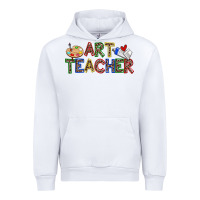 White art teacher Urban Hoodie - Zillion Design Studio