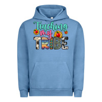 Pigment Pebble Blue teaching my tribe Urban Hoodie - Zillion Design Studio