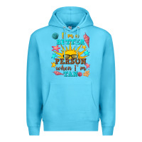 Ocean Blue i m a better person when i m tan Premium Hoodie - texasbilliewilder