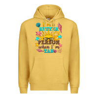 Antique Gold i m a better person when i m tan Premium Hoodie - texasbilliewilder