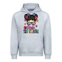 Heather Grey hello first grade Urban Hoodie - texasbilliewilder