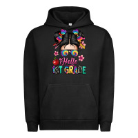 Pigment Black hello first grade Urban Hoodie - texasbilliewilder