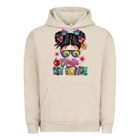 Pigment French Oak hello first grade Urban Hoodie - texasbilliewilder