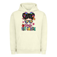 Pigment Pistachio hello first grade Urban Hoodie - texasbilliewilder