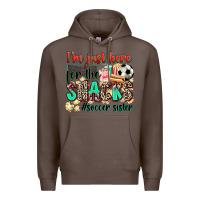 Coffee i'm just here for the snacks #soccer sister Premium Hoodie - Zillion Design Studio