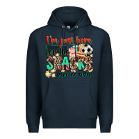 Navy i'm just here for the snacks #soccer sister Premium Hoodie - Zillion Design Studio