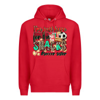 Red i'm just here for the snacks #soccer sister Premium Hoodie - Zillion Design Studio