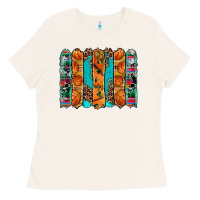 Bone basketball serape cowhide turquoise leopard glitter  brushstrokes Ladies Tee - Artiststas