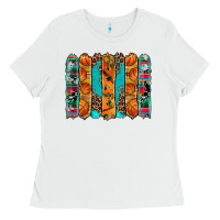 Basketball Serape Cowhide Turquoise Leopard Glitter  Brushstrokes Ladies Tee | Teevron