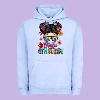 Hello Fourth Grade Urban Hoodie Designed By Texasbilliewilder