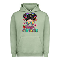 Pigment Oil Green hello fourth grade Urban Hoodie - texasbilliewilder