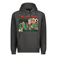 Charcoal Heather i'm just here for the snacks #soccer  brother Premium Hoodie - Zillion Design Studio