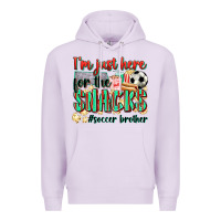 Lilac i'm just here for the snacks #soccer  brother Premium Hoodie - Zillion Design Studio