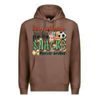 Chestnut i'm just here for the snacks #soccer  brother Premium Hoodie - Zillion Design Studio