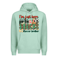 Seafoam i'm just here for the snacks #soccer  brother Premium Hoodie - Zillion Design Studio