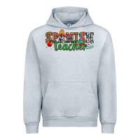 Heather Grey spanish teacher Urban Hoodie - Zillion Design Studio