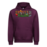 Mauve Wine spanish teacher Urban Hoodie - Zillion Design Studio