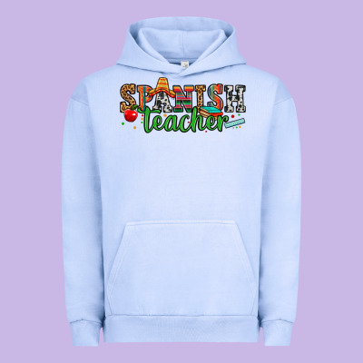 Spanish Teacher Urban Hoodie Designed By Zillion Design Studio