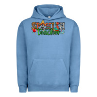 Pigment Pebble Blue spanish teacher Urban Hoodie - Zillion Design Studio
