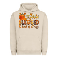 Pigment French Oak thankful blessed and kind of a mess Urban Hoodie - Zillion Design Studio