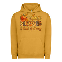 Pigment Peanut Butter thankful blessed and kind of a mess Urban Hoodie - Zillion Design Studio