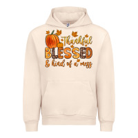 Sandshell thankful blessed and kind of a mess Urban Hoodie - Zillion Design Studio