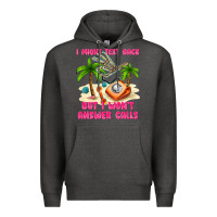 Charcoal Heather i might text back Premium Hoodie - texasbilliewilder