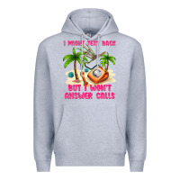 Heather Grey i might text back Premium Hoodie - texasbilliewilder