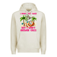 Oatmeal Heather i might text back Premium Hoodie - texasbilliewilder