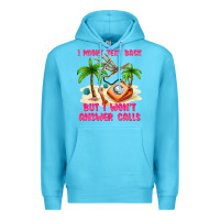 Ocean Blue i might text back Premium Hoodie - texasbilliewilder