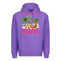 Purple i might text back Premium Hoodie - texasbilliewilder
