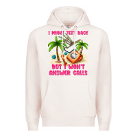 Pale Pink i might text back Premium Hoodie - texasbilliewilder