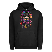 Pigment Black hello pre k Urban Hoodie - texasbilliewilder