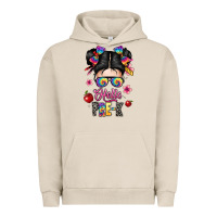 Pigment French Oak hello pre k Urban Hoodie - texasbilliewilder