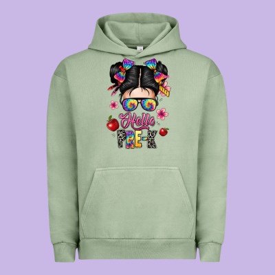Hello Pre K Urban Hoodie Designed By Texasbilliewilder