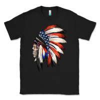 Black 4th of July Indian Headdress Gypsy Spirit Skull Classic Tee - Jasminsmagicworld
