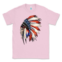 Bubblegum Pink 4th of July Indian Headdress Gypsy Spirit Skull Classic Tee - Jasminsmagicworld