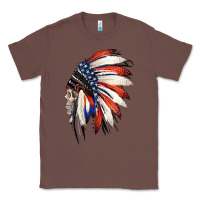 Chestnut 4th of July Indian Headdress Gypsy Spirit Skull Classic Tee - Jasminsmagicworld
