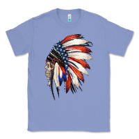 Colony Blue 4th of July Indian Headdress Gypsy Spirit Skull Classic Tee - Jasminsmagicworld