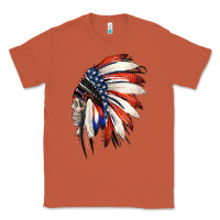 Copper 4th of July Indian Headdress Gypsy Spirit Skull Classic Tee - Jasminsmagicworld