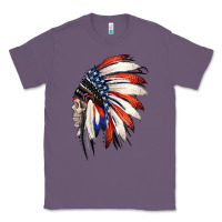 Lavender 4th of July Indian Headdress Gypsy Spirit Skull Classic Tee - Jasminsmagicworld