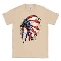 Mushroom 4th of July Indian Headdress Gypsy Spirit Skull Classic Tee - Jasminsmagicworld