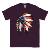 Plum 4th of July Indian Headdress Gypsy Spirit Skull Classic Tee - Jasminsmagicworld