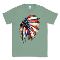 Sage 4th of July Indian Headdress Gypsy Spirit Skull Classic Tee - Jasminsmagicworld