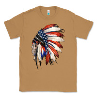 Toasted Coconut 4th of July Indian Headdress Gypsy Spirit Skull Classic Tee - Jasminsmagicworld
