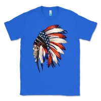 True Royal 4th of July Indian Headdress Gypsy Spirit Skull Classic Tee - Jasminsmagicworld